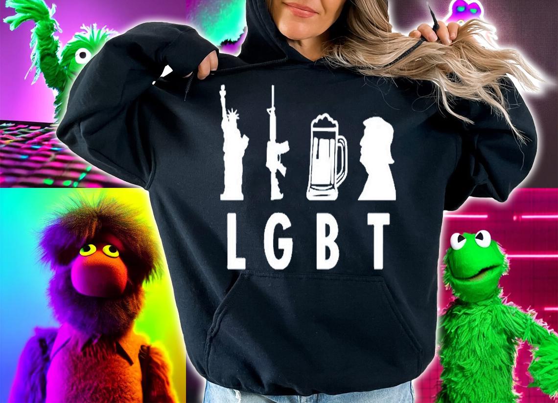Lgbt Liberty Guns Beer And Trump T-Shirt hoodie