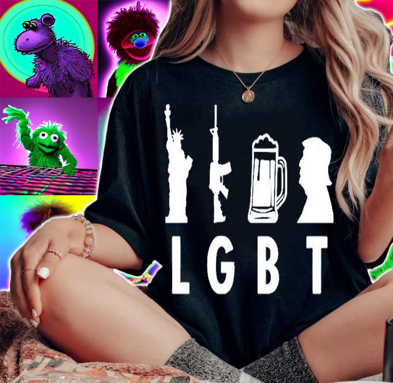 Lgbt Liberty Guns Beer And Trump T-Shirt woman shirt