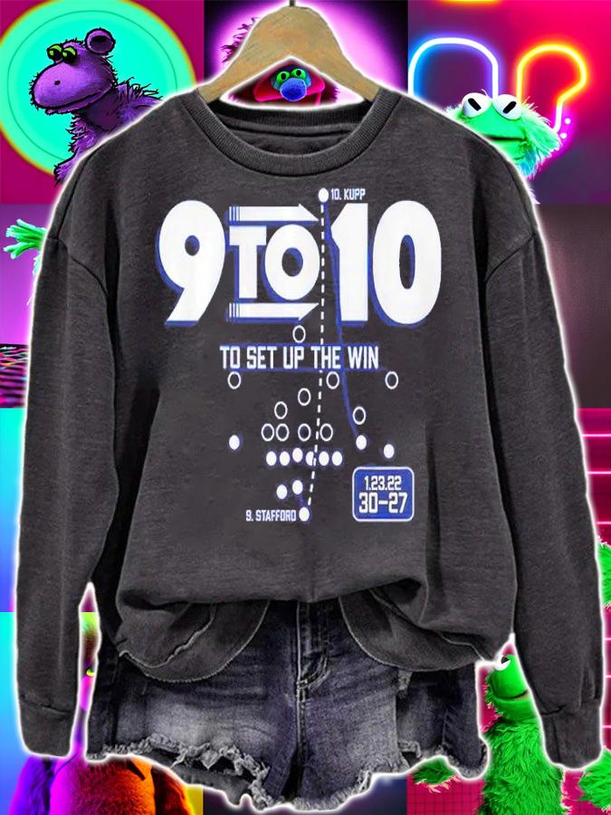 Matthew Stafford And Cooper Kupp 9 To 10 Shirt sweatshirt