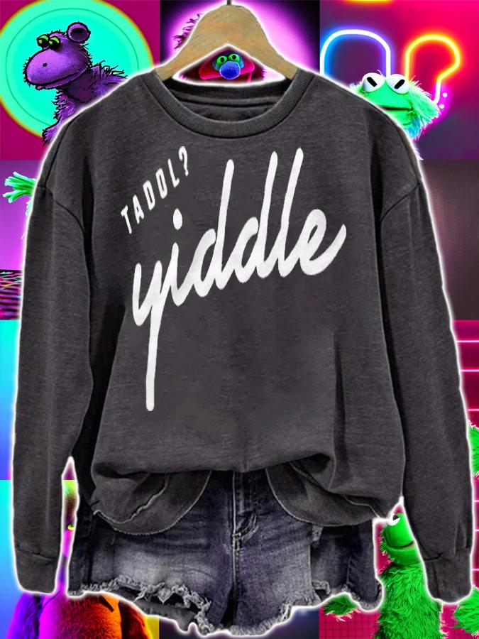 Taddl yiddle logo T-shirt sweatshirt