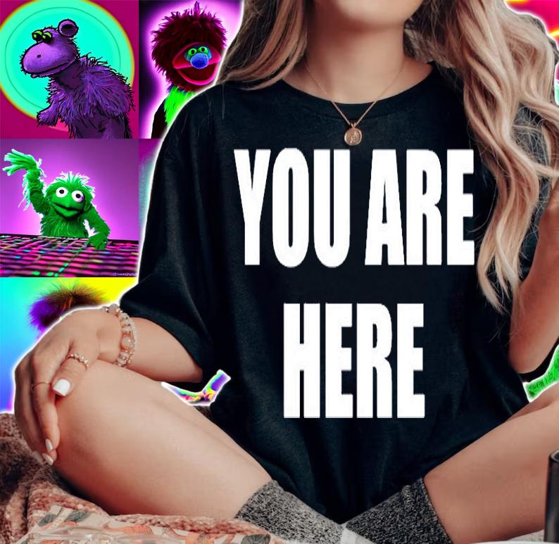 You Are Here T-Shirt woman shirt