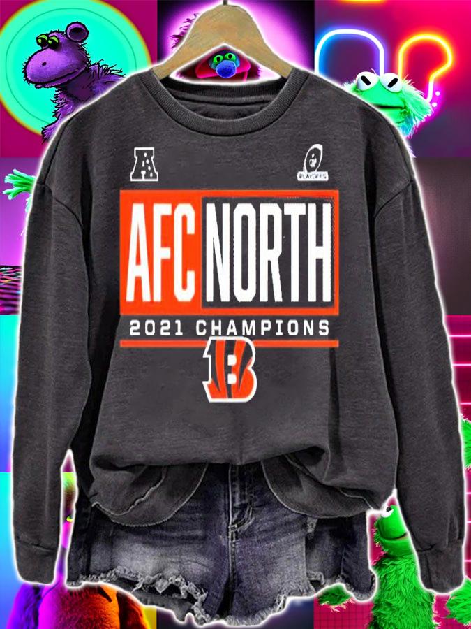 Cincinnati Bengals Playoffs AFC North 2021 Champions Shirt sweatshirt