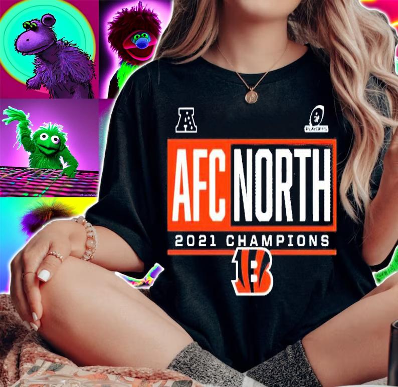 Cincinnati Bengals Playoffs AFC North 2021 Champions Shirt woman shirt