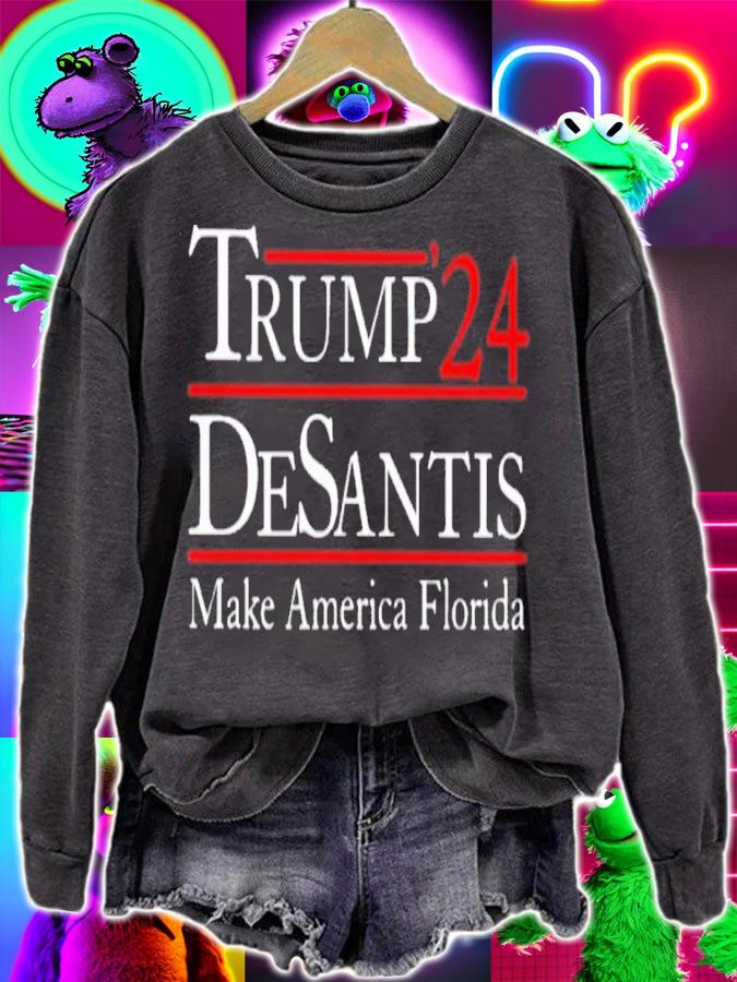 Official Trump '24 Desantis Make America Florida 2022 Shirt sweatshirt