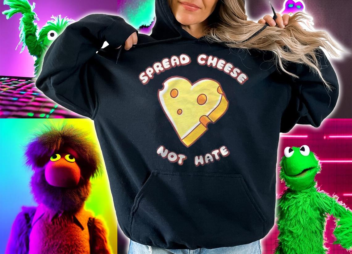 Spread Cheese Not Hate Raglan Baseball Shirt hoodie
