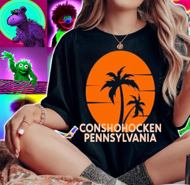 Conshohocken Pennsylvania Palm Trees Shirt woman shirt