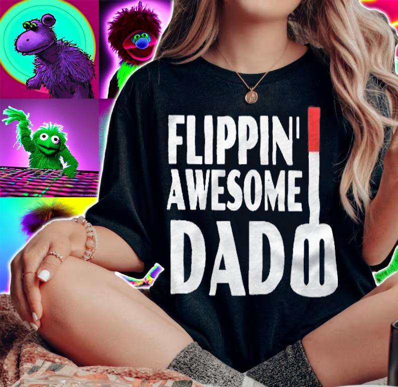 Flippin' awesome dad T-shirt woman shirt