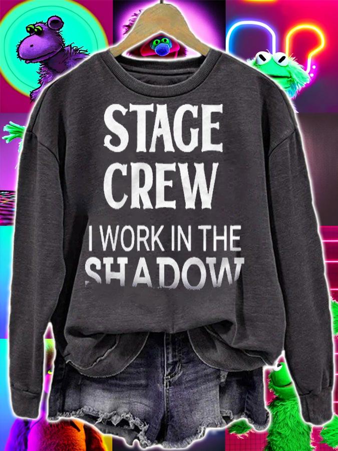 Funny Shadow Scene Employees Stagehand Theatrical Men Women Shirt sweatshirt