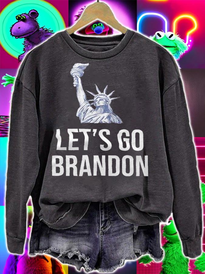 Let's Go Brandon Statue of Liberty Vintage T-Shirt sweatshirt