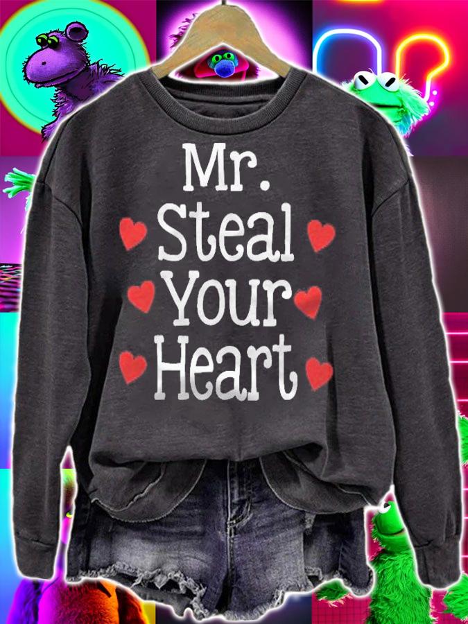 Mr. Steal Your Heart Happy Valentines Day t-shirt sweatshirt