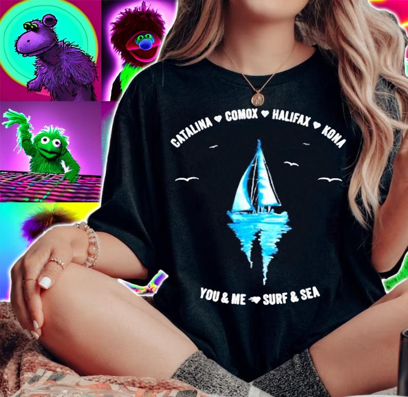 You & Me Surf & Sea T-Shirt woman shirt