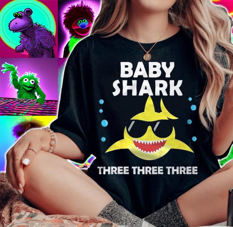Kids Baby Shark Three 3Rd Birthday Party Matching Gifts For Kids Shirt woman shirt