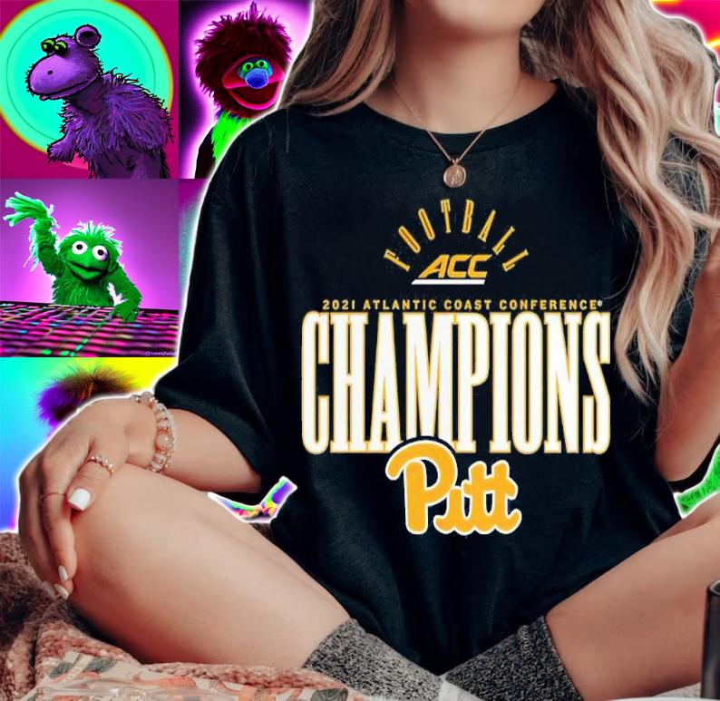 Pitt Panthers 2021 ACC Football Conference Champions Classic T-Shirt woman shirt