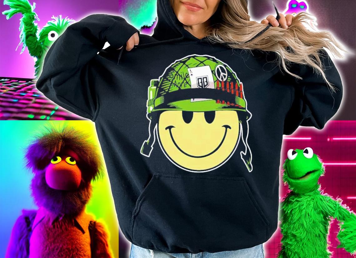 Smile More Smiley Bunker Branding Shirt hoodie