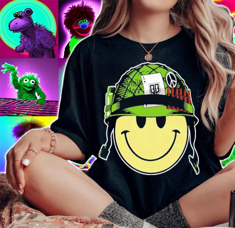 Smile More Smiley Bunker Branding Shirt woman shirt