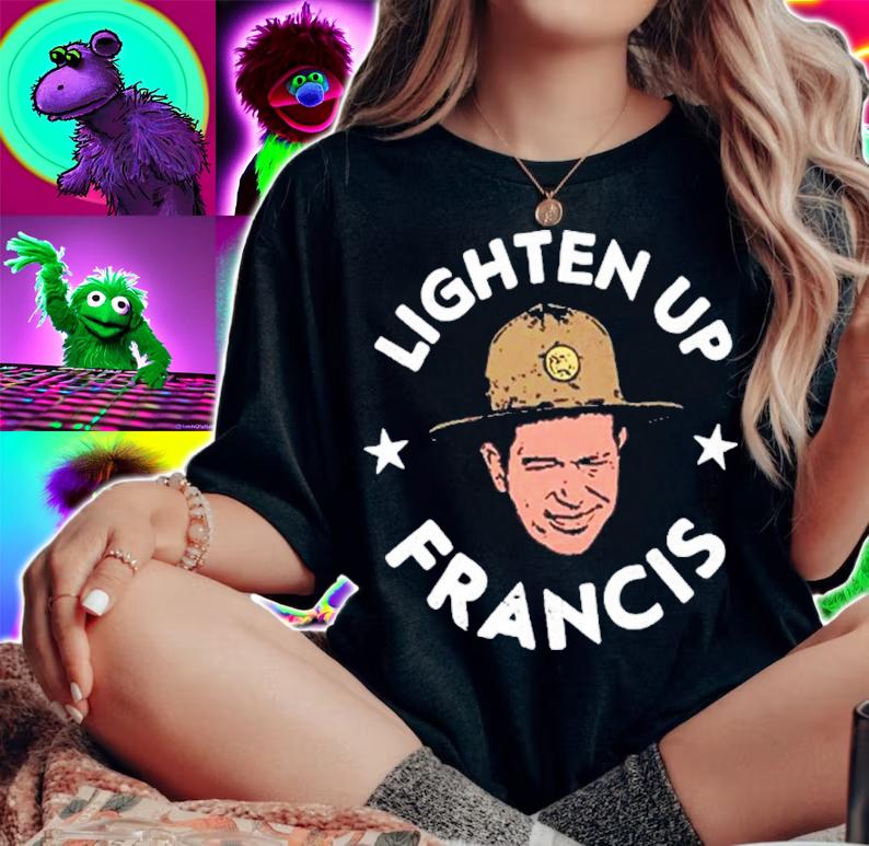 Stripes Parody Lighten Up Francis Shirt