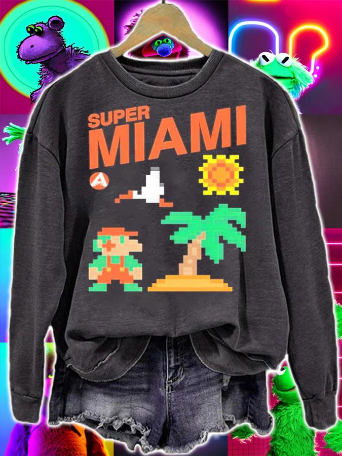Super Miami Super Mario Shirt