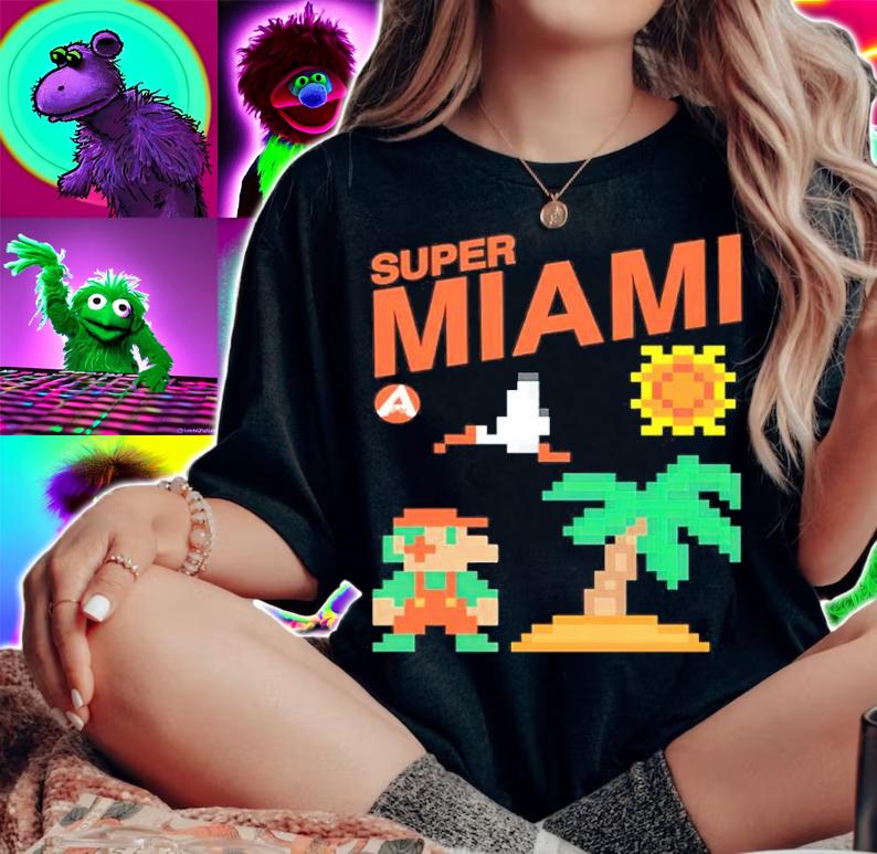 Super Miami Super Mario Shirt