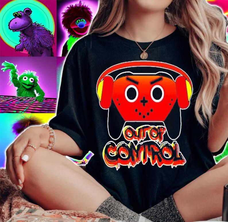 Headset Out Of Control Gaming Lovers T-Shirt woman shirt
