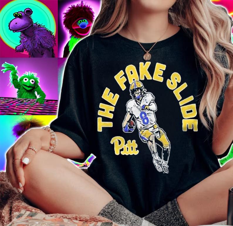 Kenny Pickett Pitt Panthers the fake slide 2021 T-shirt woman shirt