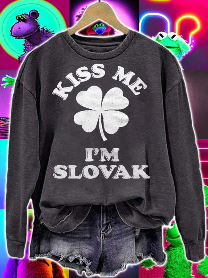 Kiss Me Im Slovak ~ Demonym For Slovakia shirt