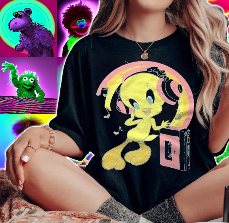 Looney Tunes Tweety Bird Rainbow Premium Shirt