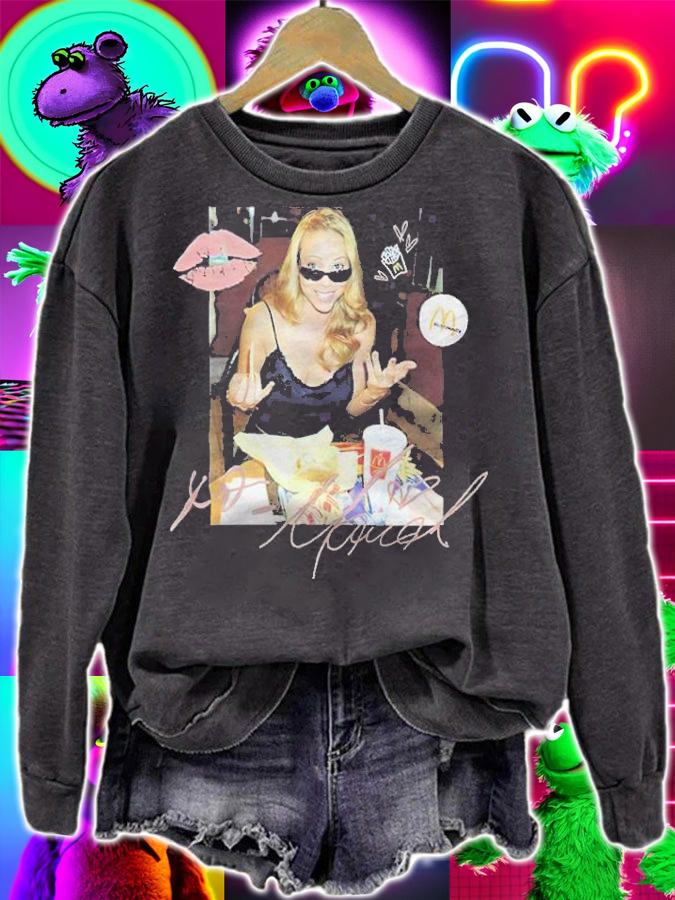 Mariah Carey X McDonalds T-shirt sweatshirt