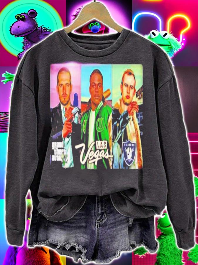 Mercerart Las Vegas Grand Theft Auto Raiders Shirt sweatshirt