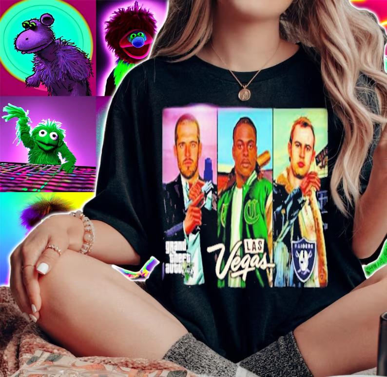 Mercerart Las Vegas Grand Theft Auto Raiders Shirt woman shirt