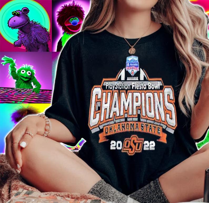 PlayStation Fiesta Bowl Champions Oklahoma State 2022 T-shirt woman shirt