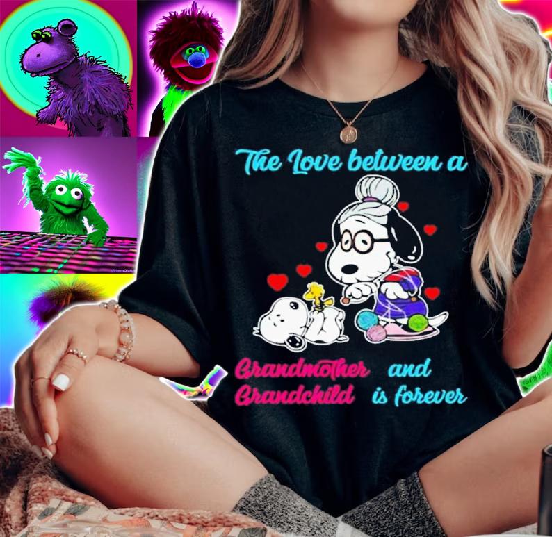 Snoopy The Love Between A Grandmother And Grandchild Is Forever Shirt