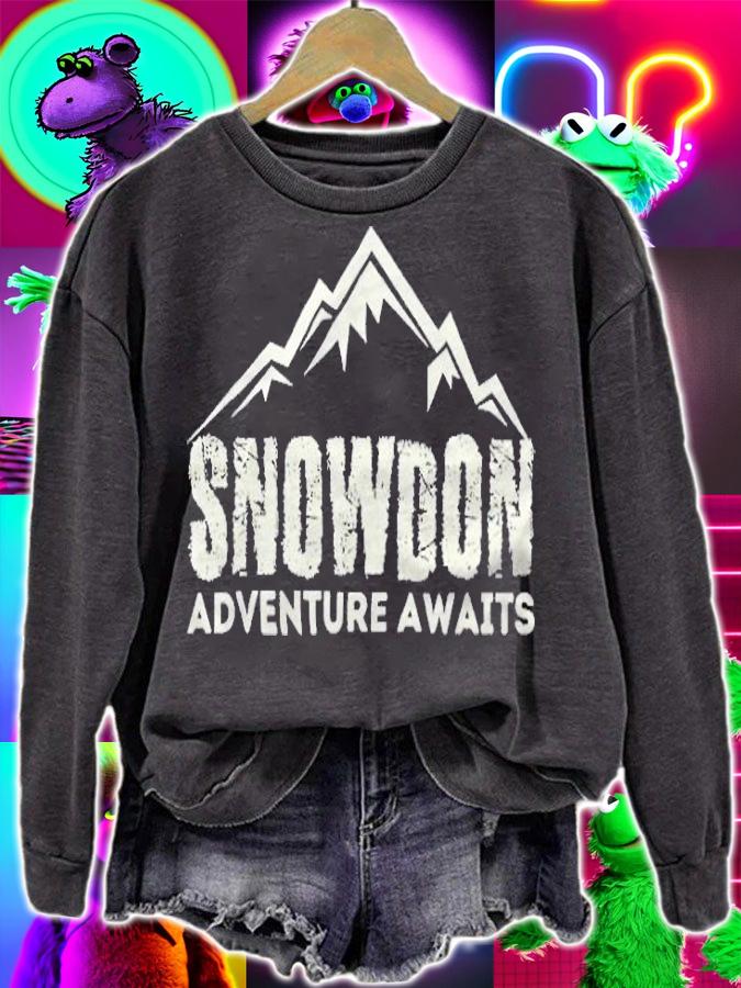 Snowdon Adventure Awaits T-shirt sweatshirt