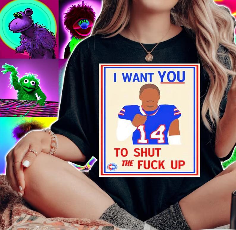 Stefon Diggs #14 I Want You To Shut The Fuck Up Shirt woman shirt