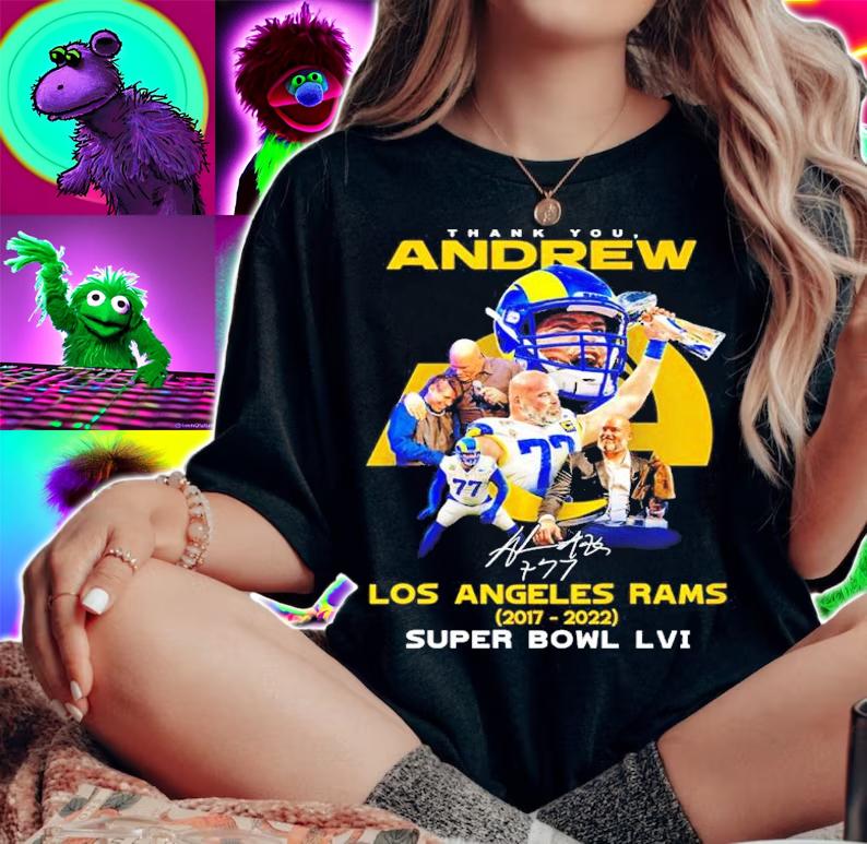 Thank you Andrew Whitworth Los Angeles Rams Super Bowl LVI Signature t-shirt woman shirt