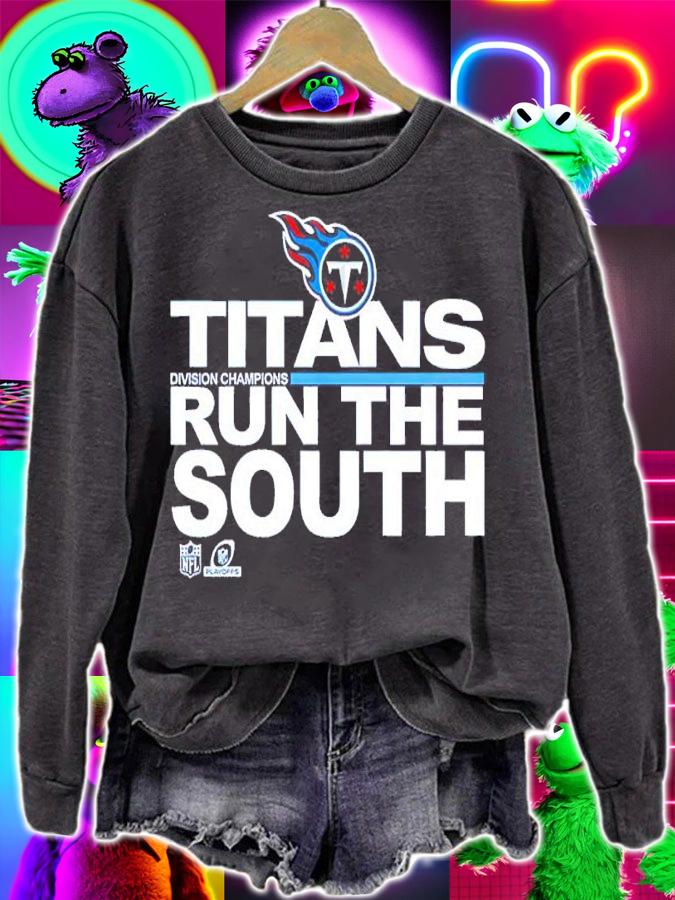 Titans Run The South Playoff 2021-2022 Tennessee State Football Shirt sweatshirt