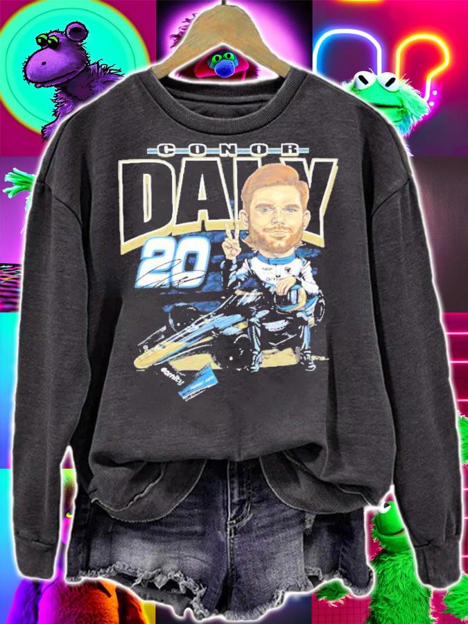 Conor Daly Caricature 2022 Signatures Shirt sweatshirt