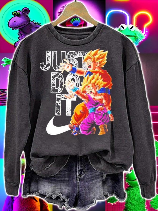 Dragon Ball Z Goku And Gohan Kamehameha Just Do It Shirt sweatshirt