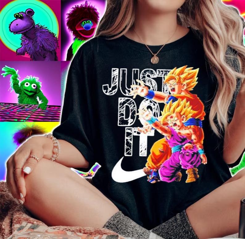 Dragon Ball Z Goku And Gohan Kamehameha Just Do It Shirt woman shirt
