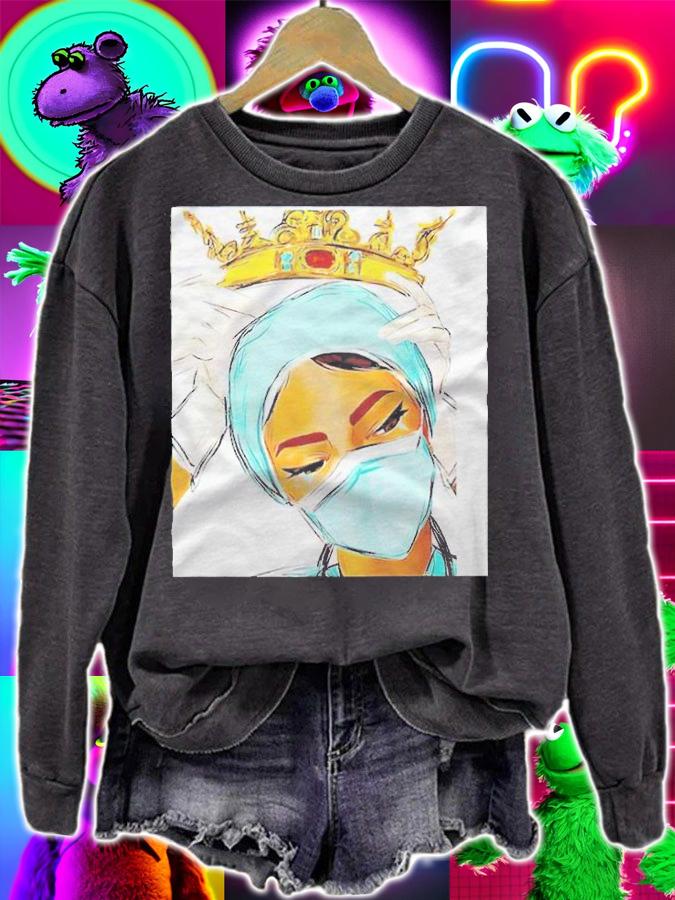Giving crown to nurse stay strong T-shirt sweatshirt