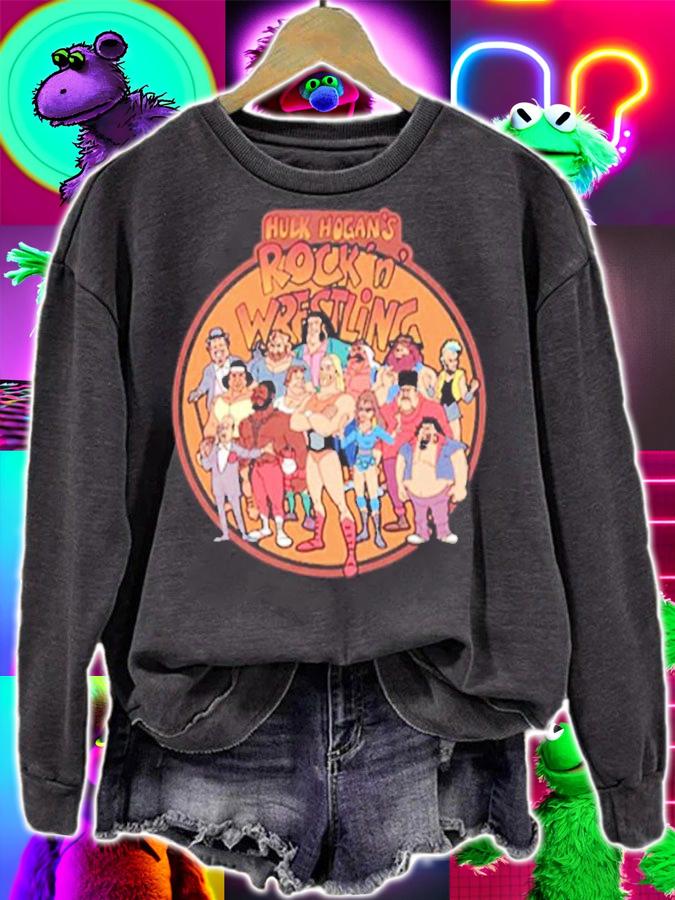 Hulk Hogan's Rock N Wrestling Shirt sweatshirt