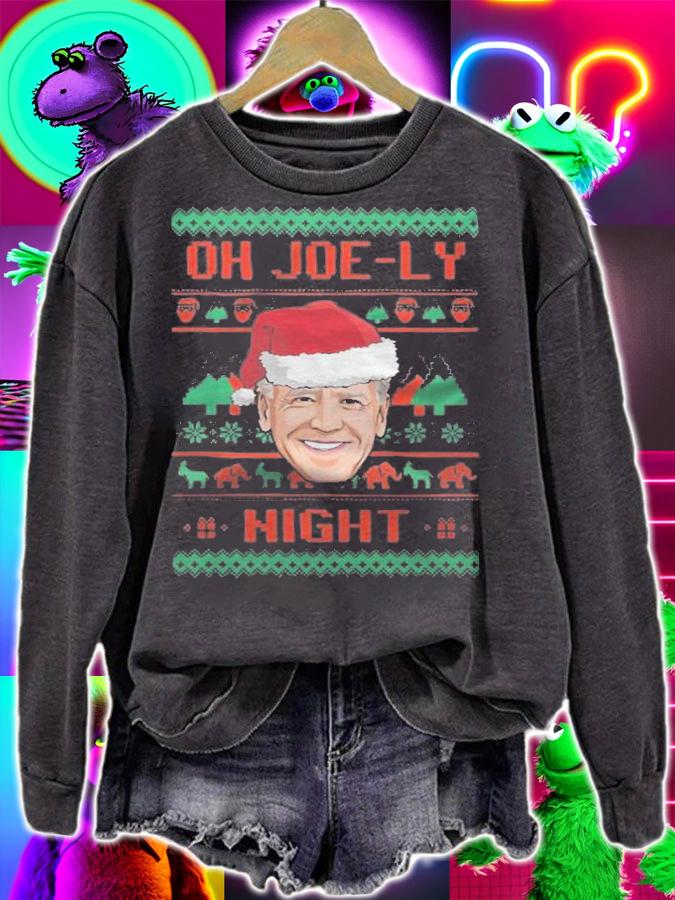 Oh Joe Ly Night Joe Biden Christmas T-Shirt