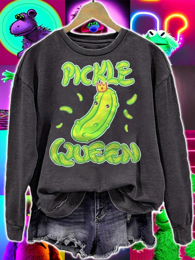 Pickle Queen Dill Pickle Shirt Pickle Clothing Vegan Shirt sweatshirt