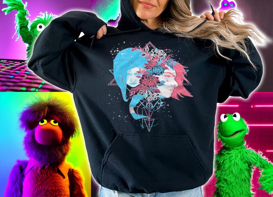 Sister's blossom Vi and Jinx Arcane League of Legends 2021 T-shirt hoodie