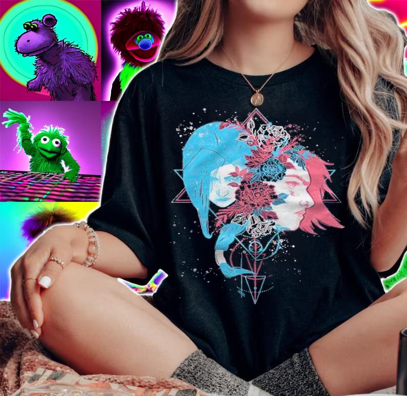 Sister's blossom Vi and Jinx Arcane League of Legends 2021 T-shirt woman shirt