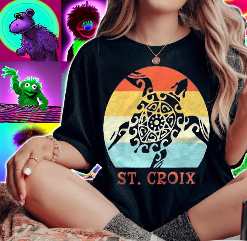 St. Croix Vintage Retro Throwback Vacation Shirt woman shirt