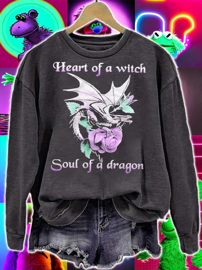 Heart of a witch soul of a dragon T-shirt