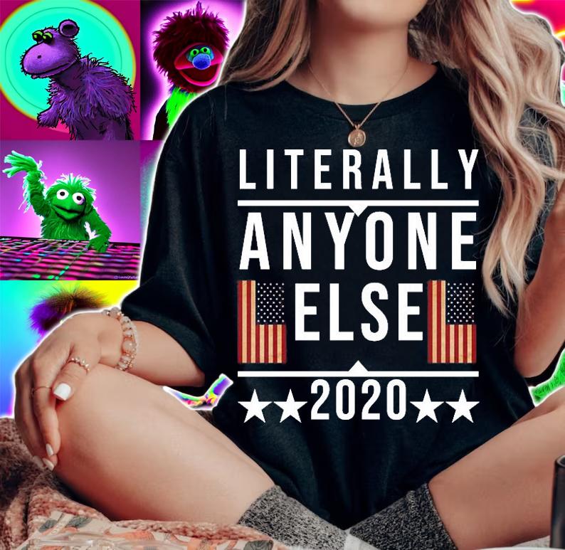 Literally Anyone Else 2020 USA Flag Retro T-Shirt