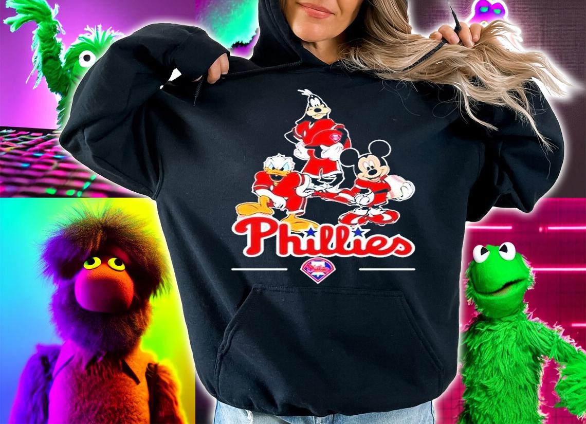Philadelphia Phillies Mickey Donald Goofy T-Shirt hoodie