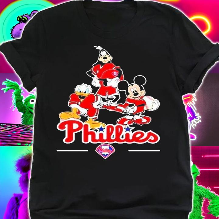 Philadelphia Phillies Mickey Donald Goofy T-Shirt shirt