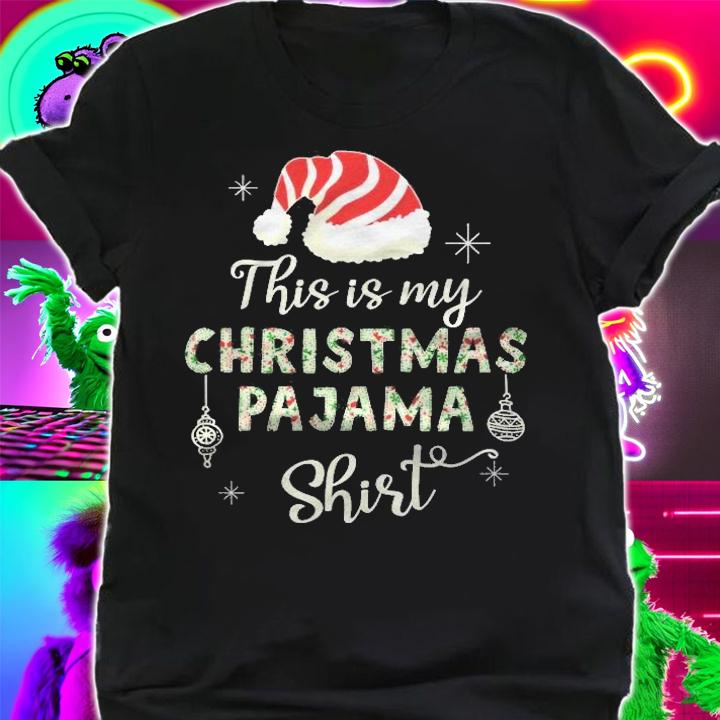 This Is My Christmas Pajama Shirt Applique Style Christmas Shirt